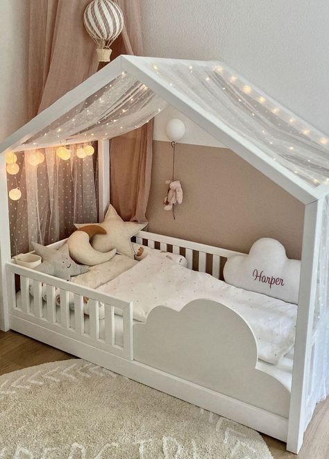 Cozy Baby Room, Ikea Kura, Toddler Girl Room, Kids Bedroom Inspiration, Toddler Room Decor, Girl Nursery Room, Baby Room Inspiration