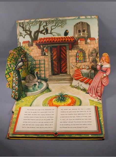 Sleeping Beauty Fairy Tale, Vintage Sleeping Beauty, Bonnie And Clyde Halloween Costume, Paper Bouquet Diy, Diy Pop Up Book, Sleeping Beauty Fairies, Harry Potter Pop, Creative School Project Ideas, Paper Art Sculpture