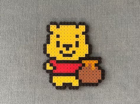 Perler Bead Patterns 29x29, Harry Potter Fuse Beads, Perler Beads Ideas Animals, Winnie The Pooh Perler Bead Patterns, Pooh Perler Beads, Winnie The Pooh Perler Beads, Iron Beads Disney, Small Fuse Bead Ideas, Ironing Beads Pattern