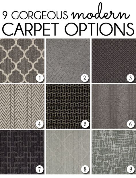 9 Gorgeous Modern Carpets that can be cut to create a custom rug or stair runner… Carpet Options, Stairway Carpet, Farmhouse Staircase, Farmhouse Stairs, Carpet Diy, Carpet Staircase, Staircase Runner, Basement Carpet, Carpet Ideas