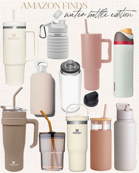 Amazon Water bottles that are aesthetic but functional at the same time! Some keep ice for days! #Founditonamazon #amazonhome #amazonfinds #discover #explore #stylefeed #inspire amazon home finds, amazon hydration, Stanley water bottle, tumbler, Stanley dupe, bestselling tumbler, 40 oz water bottle Modern Water Bottle, Stanley Bottle, 40 Oz Water Bottle, 19th Birthday Gifts, Stanley Water Bottle, Coffee Smoothie, Cute Water Bottles, Stanley Tumbler, Water Tumbler