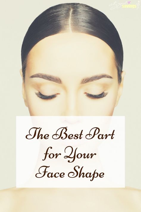 The CGS Team is sharing how to determine your face shape and rock the best hair part for your shape. What if the part you rock on a daily basis isn’t the best one for the shape of your face? #hairpart #beautytips #faceshape Hair Part For Round Face, How To Part Your Hair Face Shapes, Updos For Long Face Shape, Side Or Middle Part Hair, How To Part Your Hair In The Middle, How To Part Hair In Middle, Middle Or Side Part Hair, Off Center Hair Part, Middle Part Big Forehead