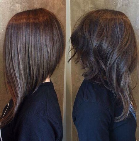 Long Angled Bob Hairstyles, Layers Straight, Aline Bob, Angled Bob Hairstyles, Angled Bob, Long Bob Hairstyles, Hair Color And Cut, Great Hair, Hairstyles Haircuts