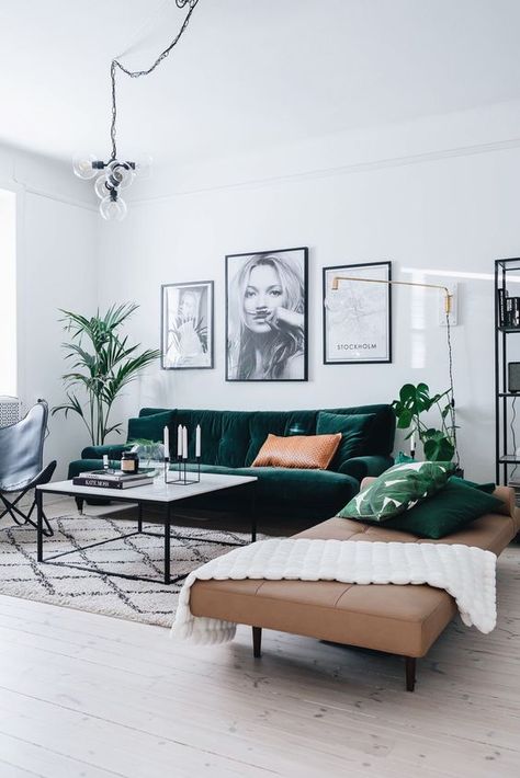 9 Dreamy Green and white interiors that will wow you this summer Wooden Chandelier, Wood Pendant Light, Chandelier Lighting Fixtures, Industrial Lamp, Wooden Lamp, Wood Pendant, Small Apartment, Mid Century Modern Furniture, A Living Room