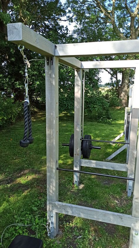 Gym Creative, Homemade Gym, Homemade Gym Equipment, Home Made Gym, Backyard Gym, Diy Gym Equipment, Diy Home Gym, Diy Gym, Backyard House