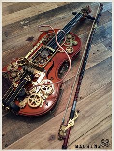 Violin Design, Violin Art, Steampunk Couture, Steampunk Aesthetic, Steampunk Decor, Steampunk Sunglasses, Steampunk Accessories, Steampunk Design, Steampunk Clothing