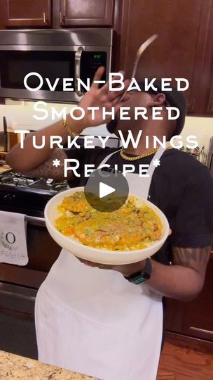 288K views · 31K reactions | Get ready for the ultimate comfort food! These oven-baked smothered turkey wings are seasoned to perfection, slow-baked until they’re fall-off-the-bone tender, and drenched in a rich, flavorful gravy. Whether you’re cooking for Sunday dinner or just craving a hearty, home-cooked meal, these turkey wings are sure to hit the spot. Pair them with your favorite sides and enjoy a plate full of soul-warming goodness! 🍽️✨ 

#TurkeyWings #SoulFood #ComfortFood #HomeCooking #BakedWithLove #FoodieFavorites #theonealsway #foryou #foryoupage #explorepage #eliteeats #dinnerideas #yum #sundaydinner #sundayfunday #soulfoodsunday | Michael J. O’Neal Roasted Turkey Wings In Oven, Smothered Turkey Drumstick Recipe, Southern Style Turkey Wings, Soul Food Turkey Recipes, Oven Turkey Wings Recipe, Baked Smothered Turkey Wings, Roasted Turkey Wings Oven, How To Cook Turkey Wings In The Oven, How To Cook Turkey Wings