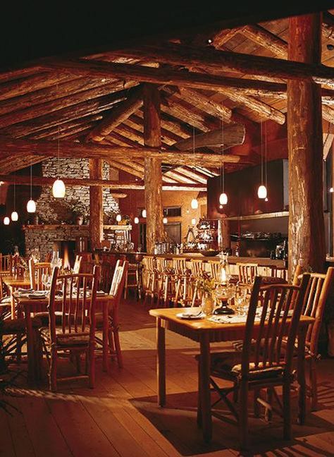 romantic stylish eco-friendly getaway in british columbia Cabin Restaurant, Victoria Canada British Columbia, Cabin Resort, Resort Restaurant, Dude Ranch Vacations, Ranches Living, Luxury Ranch, Wilderness Resort, Island Pictures