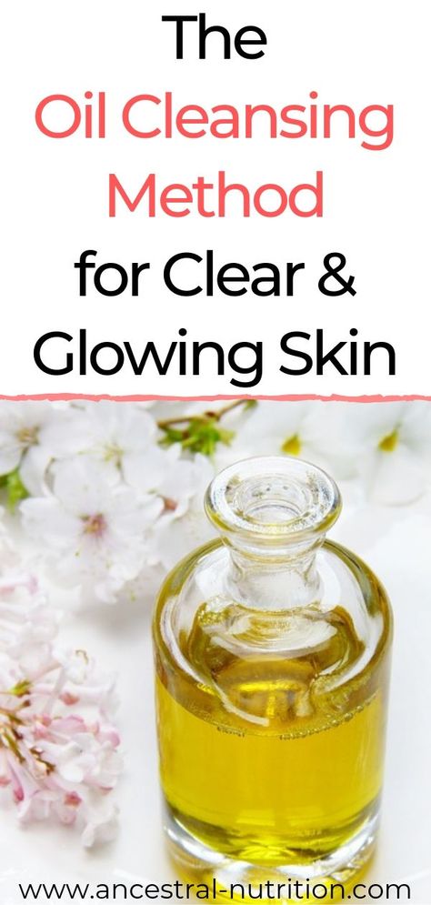 Essential Oils For Clear Skin, Diy Oil Face Cleanser Recipe, Oil Cleansing Method For Acne, Homemade Oil Cleanser, Diy Body Oil For Glowing Skin, Glow Oil For Skin, Oil Cleansing Method Recipe, Cleansing Oil Recipe, Oil Cleanser Recipe