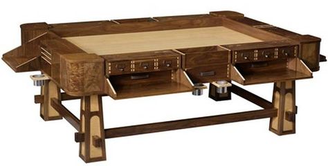 @Charles Collins ...want.  Let's figure out how to build one into the new dining room table. Dnd Table, Board Game Room, Gaming Table, Geek Games, Chic Table, Game Table, Geek Chic, Sims 4 Cc, Custom Table