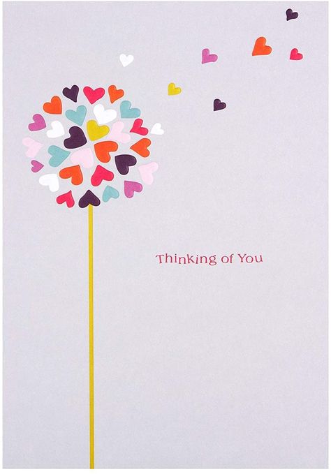 Hallmark Thinking Of You Card Love Hearts'' - Medium : Amazon.co.uk: Stationery & Office Supplies Thinking Of You Meme, Think Of You Quotes Support, Supportive Friends Quotes, Thinking Of You Quotes For Him, Thinking Of You Images, Support Quotes, Thinking Of You Quotes, Happy Pongal, Sympathy Quotes