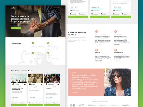 Crowdfunding Design, Crowd Funding, Landing Page Design, Web App, Page Design, Ui Design, Landing Page, Creative Professional, Global Community