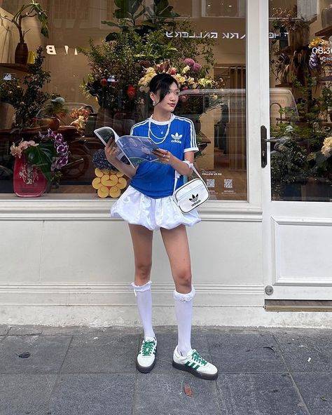 Taiwan Street Fashion, Japanese Aesthetic Outfits, Taiwan Outfit, Outfit Verano, Ny Outfits, Japan Outfit, Bubble Skirt, Outfit Goals, Japan Fashion