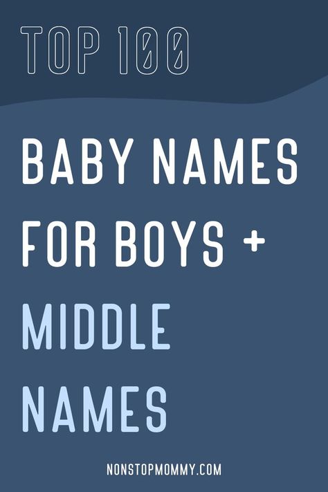 top 100 baby names for boys + middles names at nonstopmommy.com. M Boy Names, Boy Middle Names Unique, Top 100 Boys Names, Baby Boy Names List, Scott Carson, Boy Names List, Michael Weston, Unique Middle Names, Baby Boy Name List