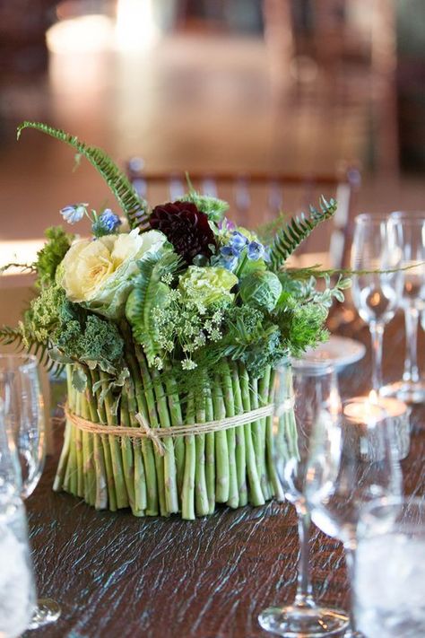 Vegetable Bouquet, Church Wedding Flowers, Fruit Centerpieces, Green Centerpieces, Fruit Wedding, Flowers And Greenery, Fruit Arrangements, Edible Arrangements, Flower Centerpieces Wedding