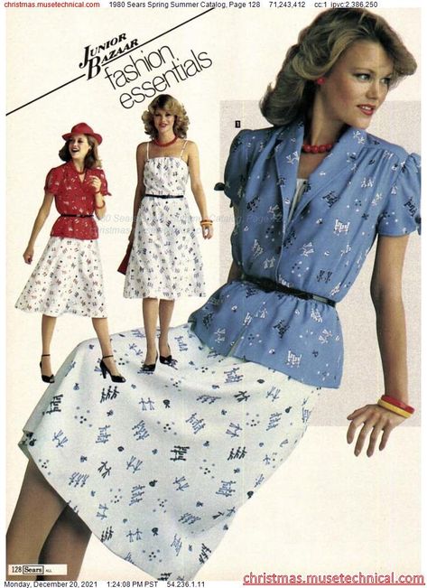 1980 Sears Spring Summer Catalog, Page 128 - Catalogs & Wishbooks 19s Fashion, 1980 Clothes, 80s Inspired Fashion, 1980s Fashion Women, 1980 Fashion, Fashion 1980s, Sears Catalog, 1990s Fashion, Christmas Catalogs