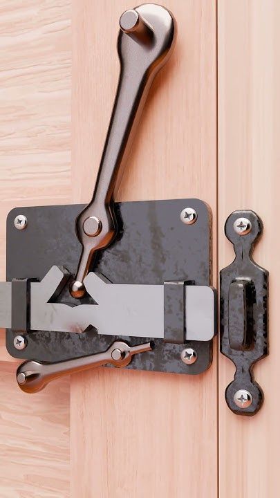 Diy Danie, Iron Gate Latch, Simple Door, Gate Locks, Metal Fab, Gate Latch, Metal Working Projects, A Program, Iron Gate