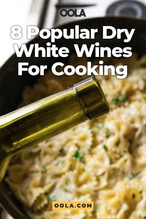 Dry White Wine Recipes, Cooking Wine Guide, Best White Wine For Cooking, White Wine Recipes Cooking, Dry White Wine For Cooking, White Wine For Cooking, White Cooking Wine, Vegan Seafood, White Wine Recipes