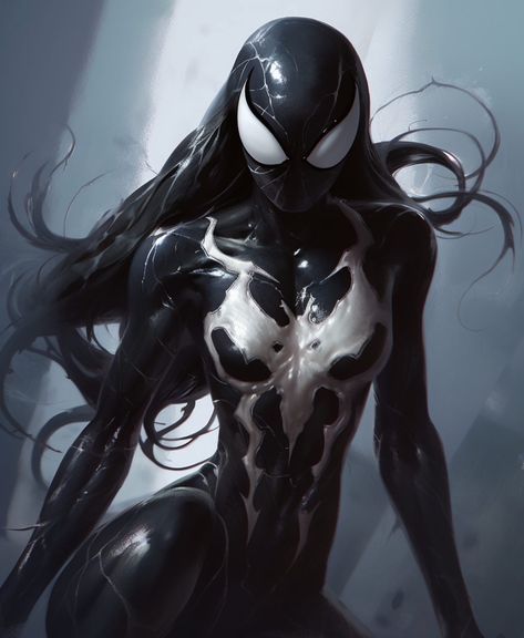 Female Anti Venom, Vulture Spiderman, Venom Character, Venom Girl, Venom Costume, Evvi Art, Spider Venom, Symbiotes Marvel, Venom Art