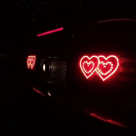 Red Supra Aesthetic, Car Love Aesthetic, I Love Cars Pfp, Lover Playlist Cover, Red Spotify Playlist Covers, Heart Taillights, Cars Widgets, Heart Headlights, Heart Tail Lights