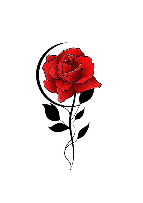 Small Red Rose Tattoo, Becoming A Tattoo Artist, Rose Tattoos For Women, Red Rose Tattoo, Band Tattoo, Rose Bud, Cute Disney Wallpaper, Rose Tattoos, Tattoo You