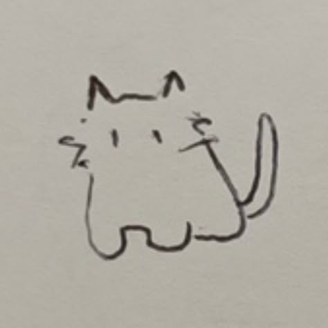 the silliest one Tiny Cat Drawing Simple, Derpy Cat Drawing, Cat Doodles Simple, Silly Cats Drawing, Silly Cat Drawing, Silly Cat Drawings, Kitty Doodles, Silly Cat Doodles, Silly Sketches