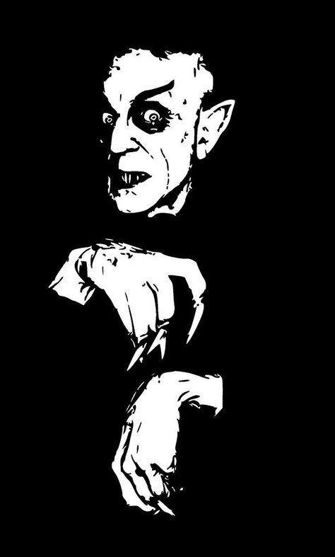 Nosferatu Drawing, Nosferatu Wallpaper, Nosferatu Tattoo, Gothic Stencil, Nosferatu Art, Holiday Crafts Halloween, Iconic Movie Characters, Stippling Art, Casa Halloween