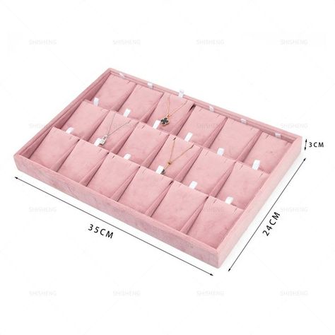 SHI SHENG New Pink Velvet Suede Necklace Earrings Storage Showcase Tray Holder for Jewellery Stand Holder Show Exhibitor Earrings Organizer, Earrings Storage, Suede Necklace, Jewellery Stand, Bracelet Gift Box, Velvet Necklace, Jewellery Holder, Earring Storage, Jewelry Display Stands