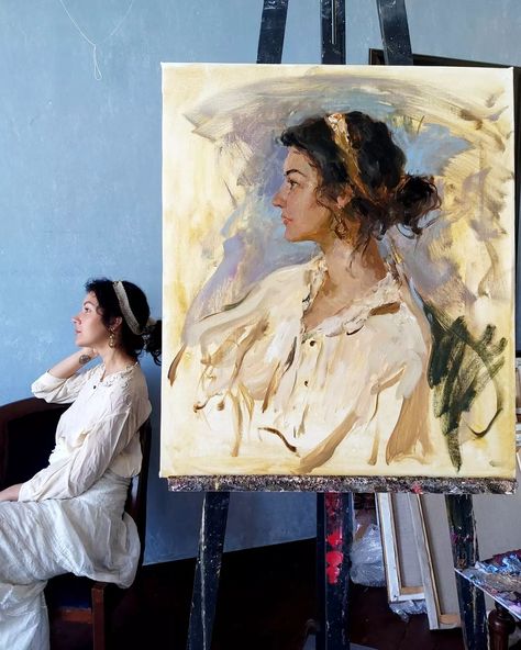 #Siesta#, oil on canvas, 2021… | Instagram Large Canvas Painting Ideas, Abstract Art Images, Art Assignments, Large Canvas Painting, Rennaissance Art, Oil Painting Portrait, Selling Artwork, Art Portfolio, Student Art