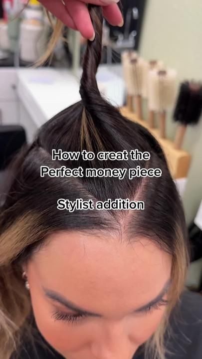 Medium Length Money Piece, Balayage, How To Do The Money Piece, Fine Money Piece Hair, Money Prices On Dark Hair, Think Money Piece Hair, Cool Money Piece Hair, How To Dye Your Own Money Piece, How To Color Money Piece