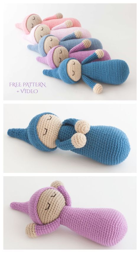 Crochet Cuddly Baby Baby Doll Amigurumi Pattern Modern Haken, Crochet Baby Projects, Crochet Baby Mobiles, Doll Amigurumi Free Pattern, Doll Patterns Free, Crochet Doll Tutorial, Crochet Toys Free, Crochet Dolls Free Patterns, Crochet Baby Toys