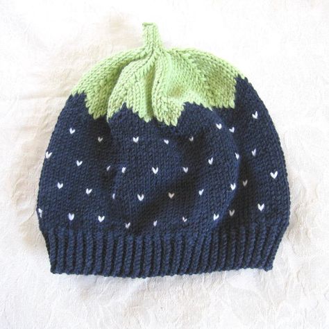 Berry hats knitting project by Eda M | LoveCrafts Kids Knitting Patterns, Baby Knitting Patterns Free, Hat Knitting, Baby Hats Knitting, Red Heart Yarn, Paintbox Yarn, Yarn Brands, Hat Knitting Patterns, Yarn Crafts