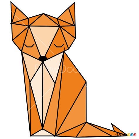 How to Draw Fox, Geometric Animals обновлено: July 3, 2018 автором: Triangle Drawing, How To Draw Animals, Geometric Art Animal, Geometric Fox, Easy Animal Drawings, Fox Drawing, Create This Book, Pop Art Animals, Pop Art Drawing