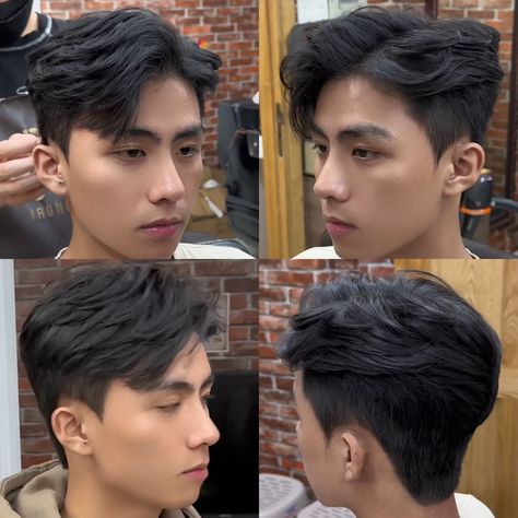 60 40 Hairstyle Men, Short Asian Haircut Men, White Guy Haircuts, Hair Tips For Men, Mens Haircuts Straight Hair, Man Haircut, Young Men Haircuts, Hair Cut Guide, Asian Man Haircut