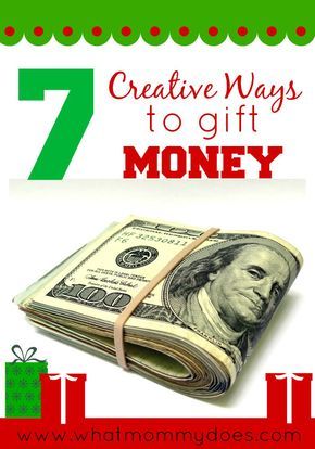 I just love giving money for Christmas presents - so practical & it's what most people really want! These 7 unique money gift ideas are perfect for teenagers, collage students, or anyone who could use money around the holidays. And you can make these gifts last minute in a pinch. :) Giving Money As Gifts Ideas Christmas, Hidden Gift Ideas, Wrapping Money Ideas, Creative Ways To Wrap Money As A Gift, How To Wrap Money For Christmas, Fun Ways To Gift Money At Christmas, Creative Ways To Wrap Money, Ideas For Giving Money As A Gift, Giving Cash As A Gift Creative Ideas