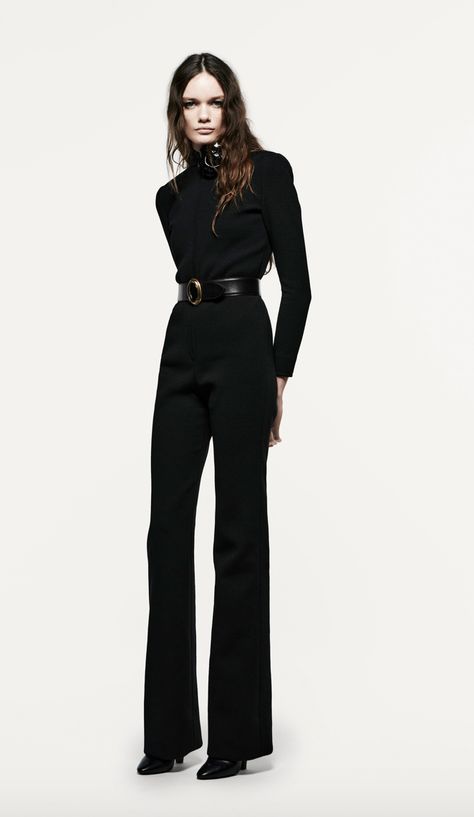 Ysl Outfits Women, Saint Laurent Outfit, Ysl Outfit, Lip Colour, All Black Outfit, Pantalon Large, Stage Outfits, Omega 3, Classy Outfits