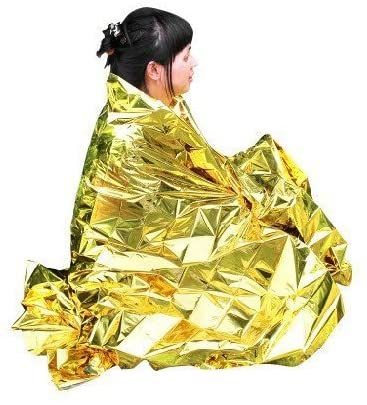 Amazon.com : Primacare FB-6831 Emergency Foil Silver & Gold Mylar Thermal Blanket, 62" Length x 82" Width (Pack of 10) : Sports & Outdoors Emergency Blankets, Space Blanket, Emergency Blanket, Waterproof Matches, Survival Blanket, Thermal Blanket, Outdoor Gadgets, How To Make Fire, Shipping Tags