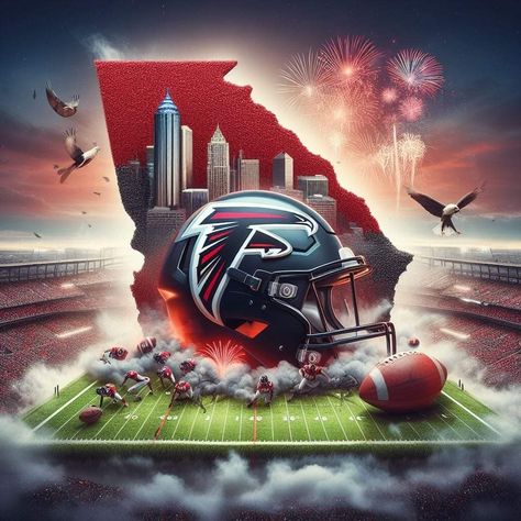 Atlanta Falcons Art, Falcon Logo, Biker Photography, Atlanta Falcons Football, Falcons Football, Happy Sunday Quotes, Atlanta Georgia, Football Wallpaper, 3d Wallpaper