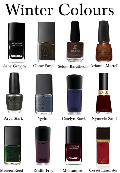 Deep Winter Nails, Deep Winter Nail Colors, Dark Winter Nail Colors, Nails Dark Colors, Dark Winter Nails, Deep Winter Palette Outfits, Coloured Nails, Winter Skin Tone, Deep Winter Palette