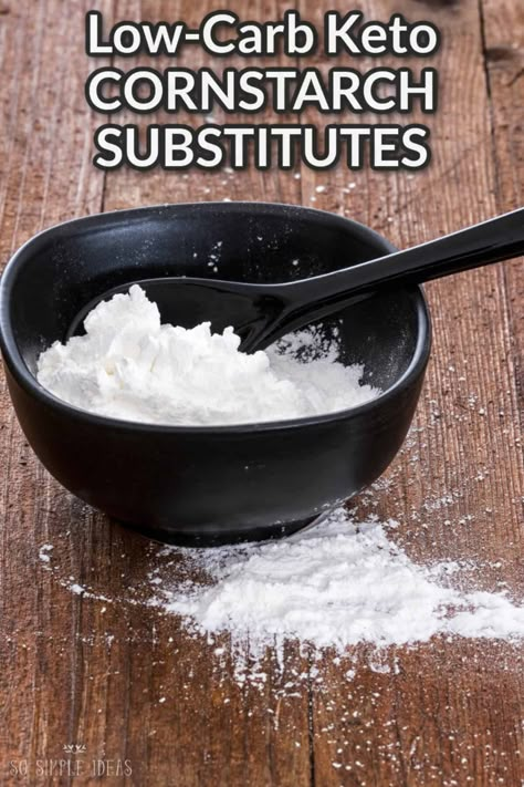 There are plenty of keto substitutes for cornstarch out there if you need an alternative. This guide gives the best low-carb alternatives. Corn Starch Substitute, Substitute For Cornstarch, Cornstarch Alternative, Ketovore Recipes, Keto Substitutes, Cornstarch Substitute, Keto Ingredients, Keto Seasoning, Keto Condiments