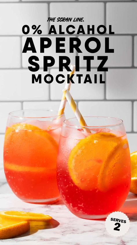 Spritz Mocktail, Aperol Spritz Recipe, Italian Drinks, Spritz Recipe, Italian Cocktails, Non Alcoholic Wine, Alcohol Free Drinks, Cocktail Umbrellas, Drink Recipes Nonalcoholic