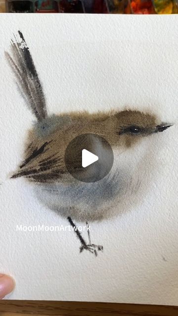 Winnie WATERCOLOR ARTIST on Instagram: "💕Here is the painting process of a littlelbird in Watercolor💕 I hope you enjoy it! If you are interested in watching more detailed tutorials, please check my Youtube channel. Link in bio. #watercolorbird #birdwatercolor #birdpainting #watercolorprocess #watercolorprocessvideo #paintingprogress #paintingtutorial #paintingvideo #watercolorvideo #cutebird #watercolorart #watercolorsketch ##watercolorartists #artoftheday#artworkdaily #torontoartist #toronto Andrew Wyeth Watercolor, Watercolor Birds Tutorial, Water Paint Art, Abstract Art Paintings Acrylics, Watercolor Birds, Watercolor Video, Watercolor Tips, Painting Templates, Watercolor Painting Techniques