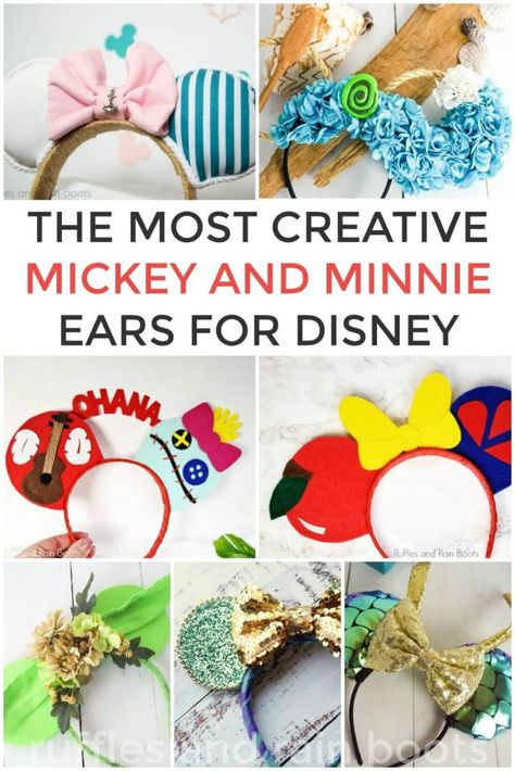 How To Make Mickey Ears, Stitch Mickey Ears, Disneybound Outfits, Disney Swag, Disney Gear, Mickey Mouse Ears Hat, Diy Disney Ears, Diy Mickey Ears, Disney Mouse Ears