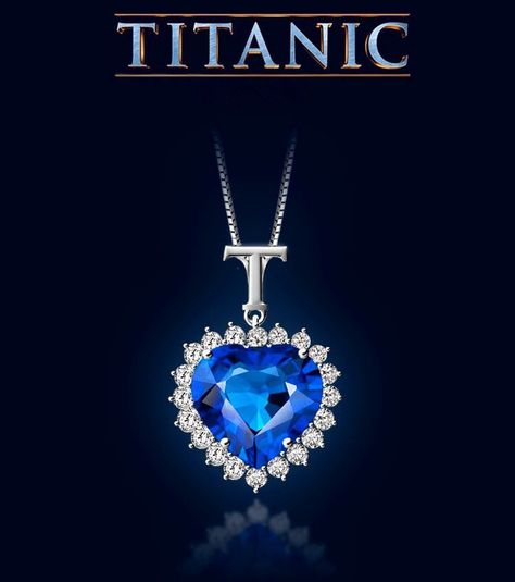 Necklace Shortener, Titanic Drawing, The Heart Of The Ocean, Blue Heart Necklace, Diamond Necklace Wedding, Bridal Diamond Necklace, Titanic Jewelry, Ocean Necklace, Cheap Necklaces