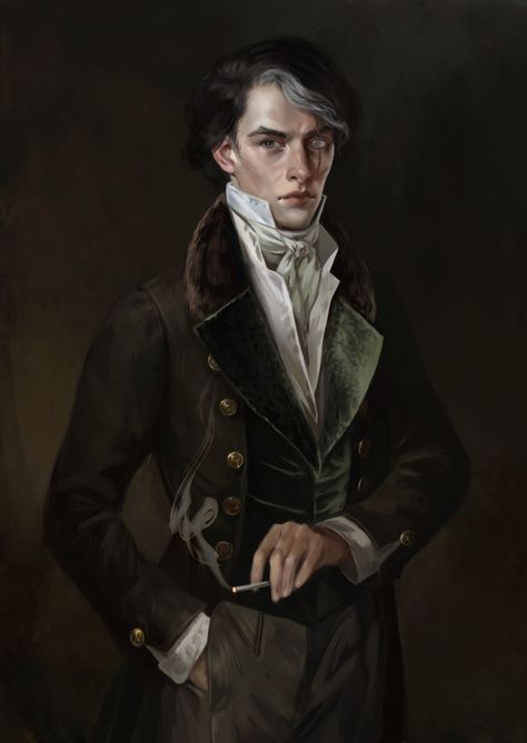 Victorian Man Art, Steampunk Character Art, Victorian Character Art, Victorian Character Design, Victorian Male, Steampunk Character, Japanese Man, Victorian Men, Victorian Vampire