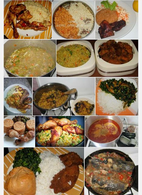 35 Nigerian Christmas Recipes To Try This Christmas And New Year 2016 Nigerian Christmas Food, Nigerian Christmas, New Year Recipes, Princess Kitchen, Caribbean Christmas, African Recipes Nigerian Food, Healthy Weight Gain Foods, Food Collage, Recipes For The Family