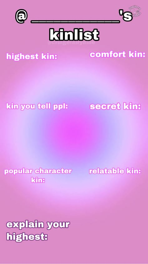 Kinnie List Template, Every Kinlist Got The Template, Kinlist Template Blank, Every Kin List Got The, My Kin List Template, Every Kin List Got The Template, Kins Template, Kinnie Template, Kin List Template