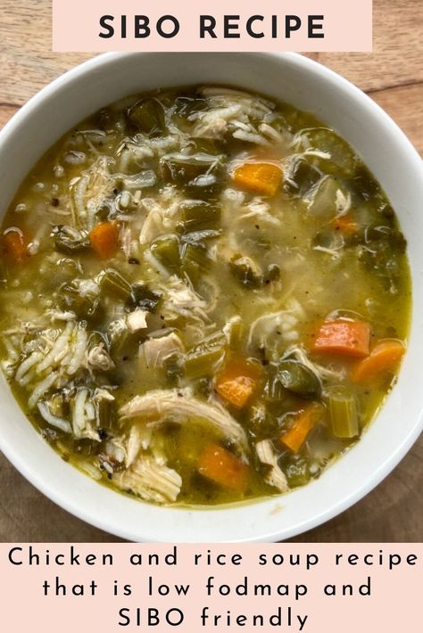 To make this low fodmap chicken soup a little more hearty and filling I added in basmati rice which is a low fodmap that is often very well tolerated in small amounts (1/2-1 cup per meal) when following a SIBO diet or low fodmap diet. This low fodmap chicken rice soup with lemon is bursting with fresh flavors thanks to the addition of cilantro and fresh lemon juice. If you are in need of some SIBO recipes you gotta try this chicken and rice soup. Low Fructan Recipes, Low Fodmap Chicken And Rice Soup, Low Fodmap Chicken Soup Recipes, Fodmap Rice Recipes, Low Fodmap Chicken Stew, Low Histamine Chicken Soup, Low Fodmap Stew, Lowfod Map Soup, Low Fodmap Juicing Recipes