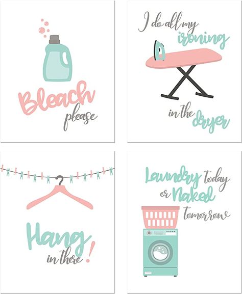 Coastal Washroom, Wall Decor Photos, Laundry Room Decor Signs, Laundry Room Printables, Laundry Room Wall Art, Vintage Laundry Room, Coffee Artwork, Laundry Room Wall Decor, Funny Wall Decor