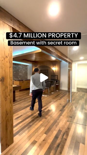 WayUp Media on Instagram: "Could you use a secret room in your basement? 🤫

Agent: @kyle_matta 

#luxuryhome #features #mancave #cool" Secret Room, Secret Rooms, Man Cave, Basement, Luxury Homes, Media, On Instagram, Instagram